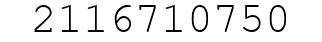 Number 2116710750.