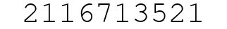 Number 2116713521.