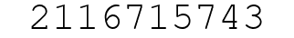 Number 2116715743.