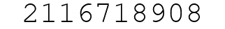 Number 2116718908.