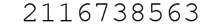 Number 2116738563.