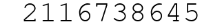 Number 2116738645.