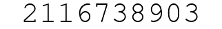 Number 2116738903.