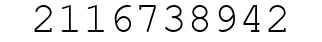 Number 2116738942.