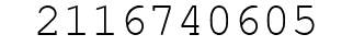 Number 2116740605.