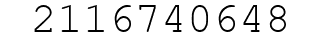 Number 2116740648.