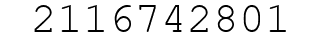 Number 2116742801.