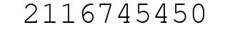 Number 2116745450.