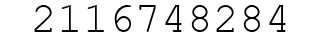 Number 2116748284.