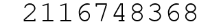 Number 2116748368.