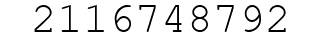 Number 2116748792.
