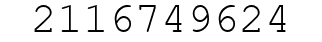 Number 2116749624.