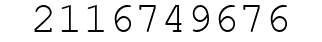 Number 2116749676.