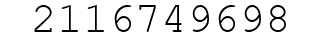 Number 2116749698.