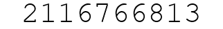 Number 2116766813.