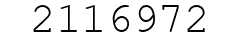 Number 2116972.