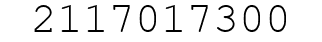 Number 2117017300.
