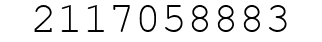 Number 2117058883.