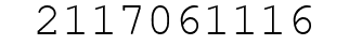 Number 2117061116.