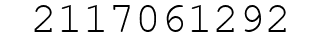 Number 2117061292.