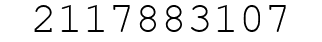 Number 2117883107.
