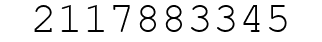 Number 2117883345.