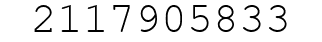 Number 2117905833.