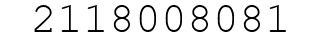 Number 2118008081.