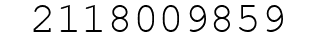 Number 2118009859.