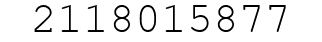 Number 2118015877.