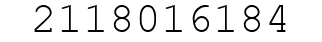 Number 2118016184.
