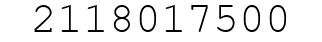 Number 2118017500.