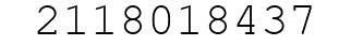 Number 2118018437.