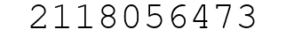 Number 2118056473.