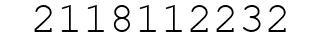 Number 2118112232.