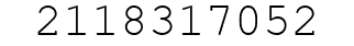 Number 2118317052.