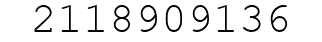 Number 2118909136.