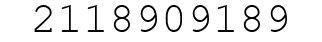 Number 2118909189.