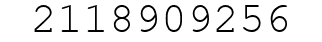 Number 2118909256.