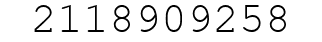 Number 2118909258.