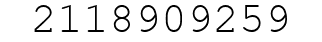 Number 2118909259.