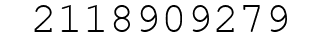Number 2118909279.