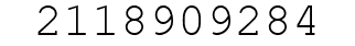 Number 2118909284.