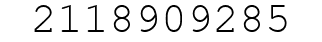 Number 2118909285.