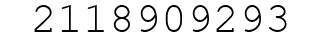 Number 2118909293.