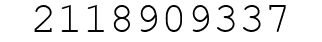 Number 2118909337.