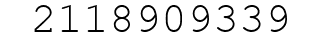 Number 2118909339.
