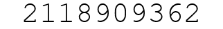 Number 2118909362.