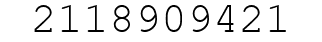Number 2118909421.