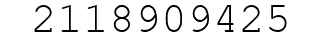 Number 2118909425.